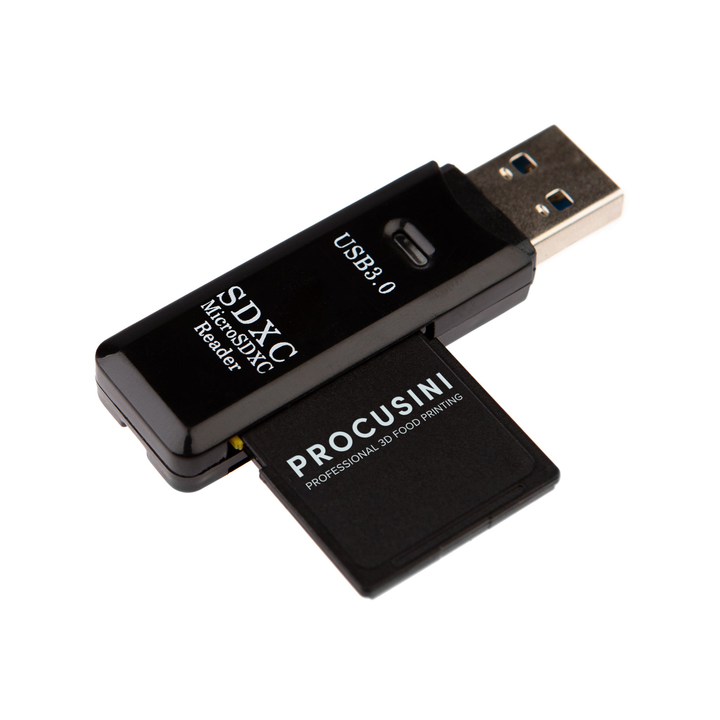 Procusini® mini Lector de tarjetas SD USB 3.0 con tarjeta SD