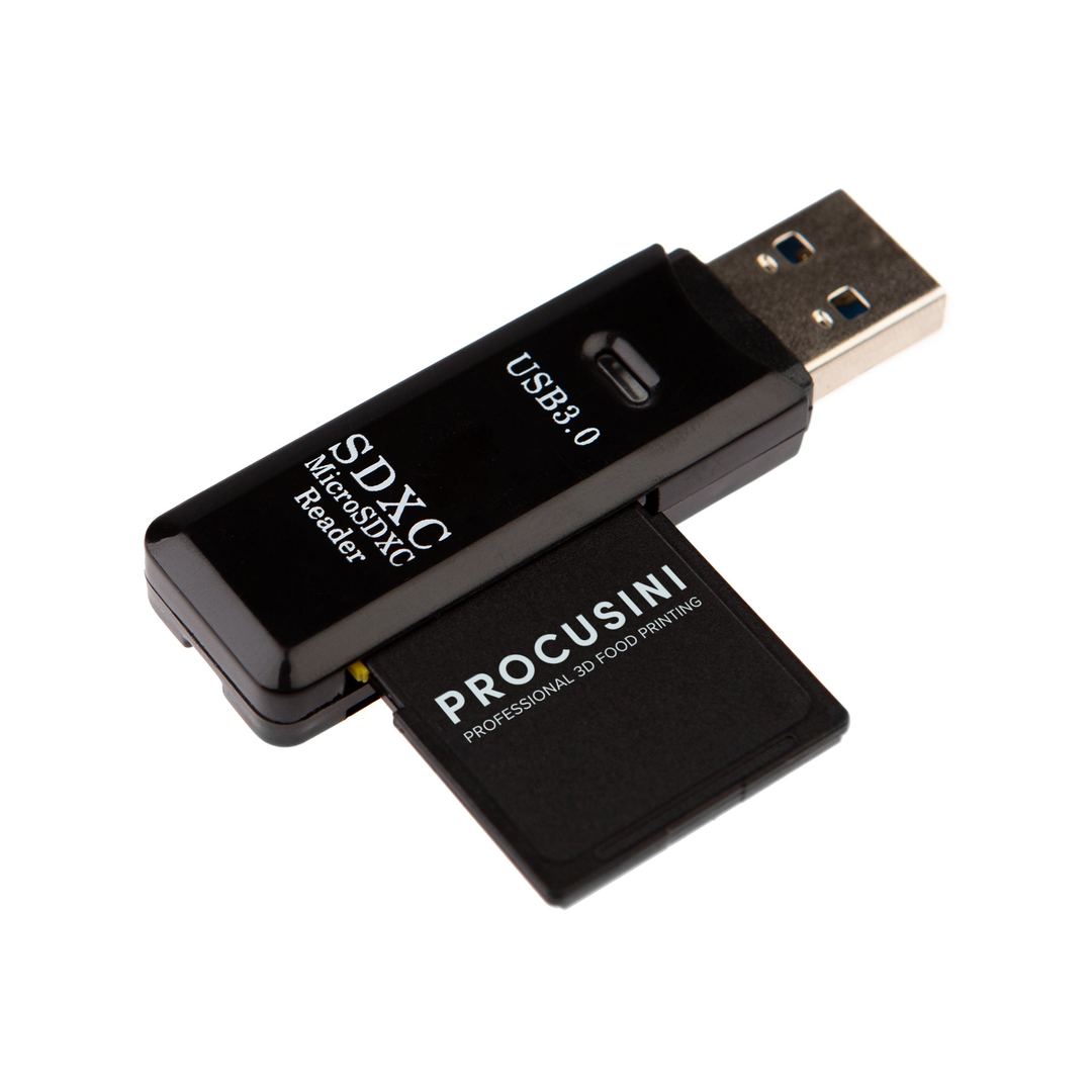 Procusini® mini Lettore di schede SD USB 3.0 con scheda SD